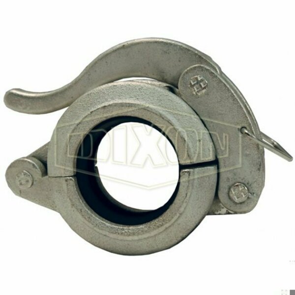 Dixon Q Series Quick-Release Pipe Coupling with Buna-N Seal Gasket, 4 in Nominal, Grooved End Style, Ducti H34BU